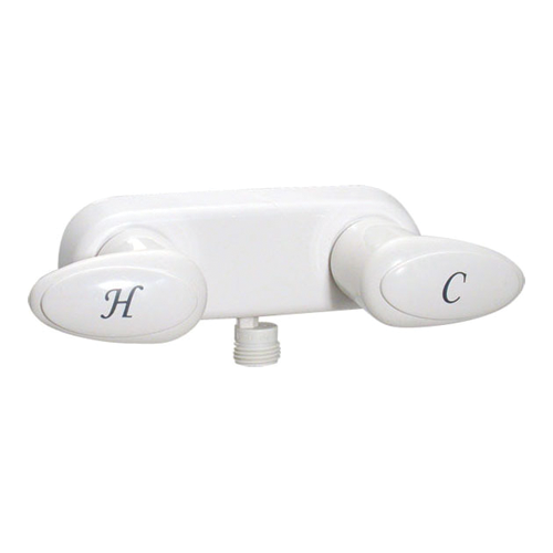 BATH TAP + VACUUM BREAKER WHITE - Récréashop