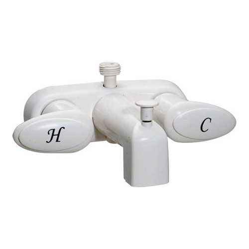2-LEVER BATH TAP WHITE - Récréashop