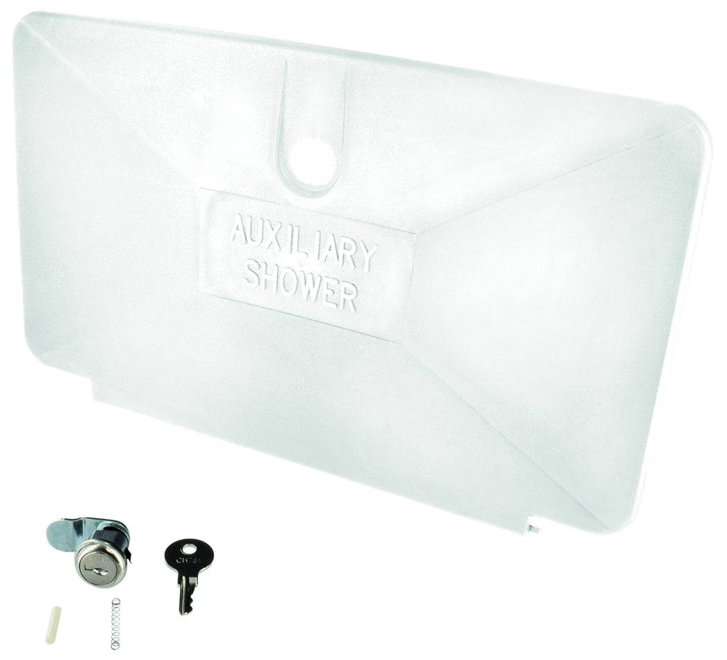 PORTE POUR DOUCHE EXTÉRIEUR, BLANC - Récréashop