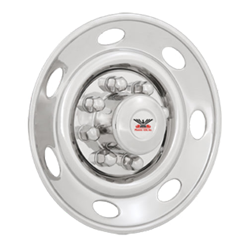 SIMULATEURS EN ACIER INOX.16"ROUE SIMPLE 8 ÉCROUS