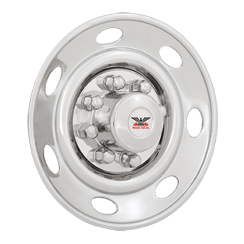 STAINLESS STEEL SIMULATORS. 16" SINGLE WHEEL 8 NUTS - Récréashop