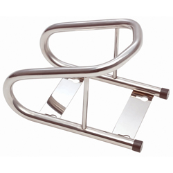 SUPPORT POUR PNEU ACIER CHROME - Récréashop