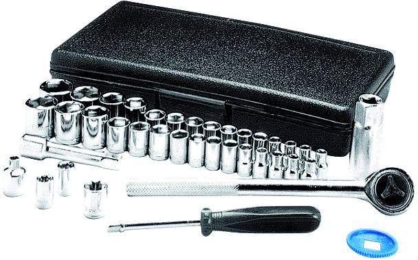 ENS. 40 PCS DOUILLES 1/4-3/8DR - Récréashop