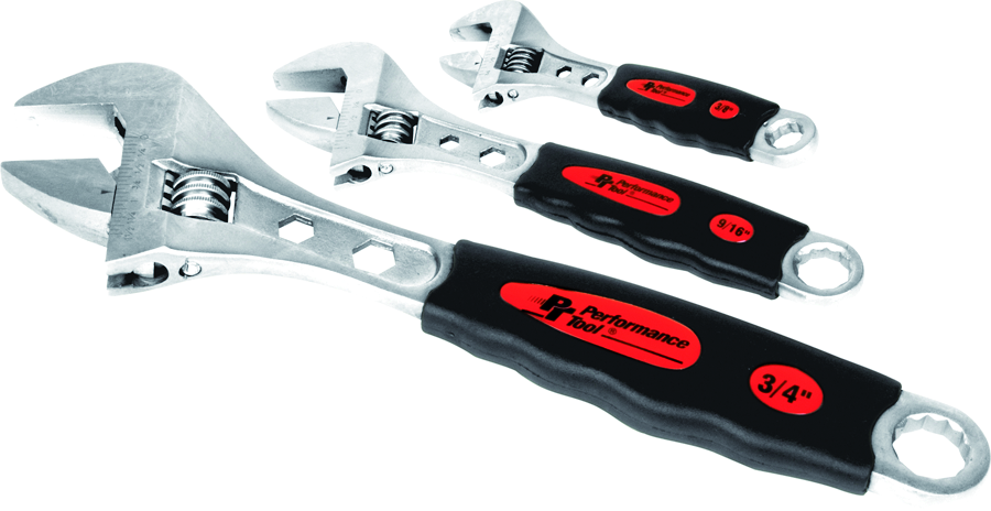 SET OF 3 ADJUSTABLE WRENCHES - Récréashop