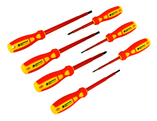 SET OF 7 ELECTRICIAN'S SCREWDRIVERS - Récréashop