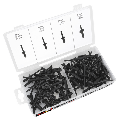 ASSORTIMENT DE RIVETS EN POLYURETHANE 80 PC - Récréashop