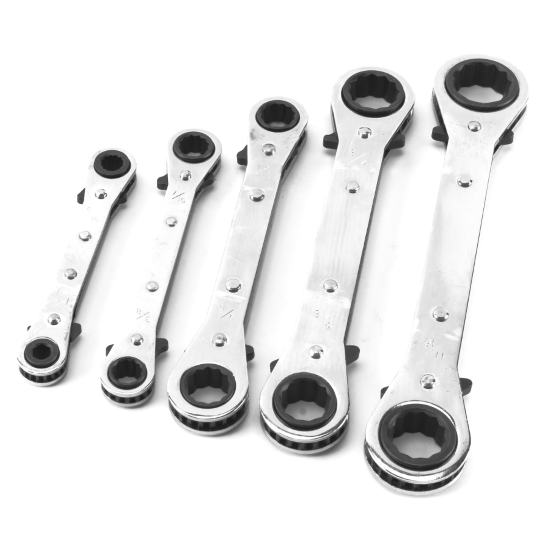 SET OF 5 SAE RATCHET WRENCHES - Récréashop