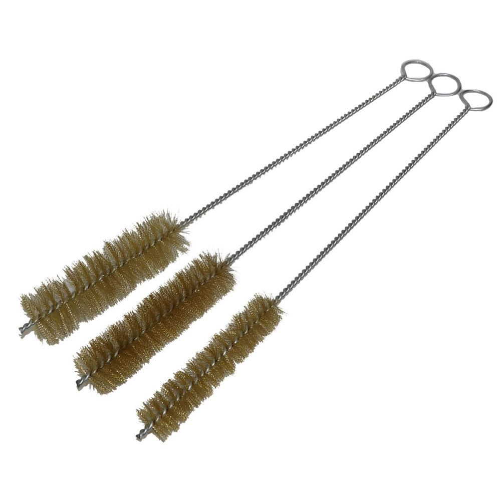 Lot De 5 Brosses En Laiton Pour Nettoyage Et Polissage Industriel