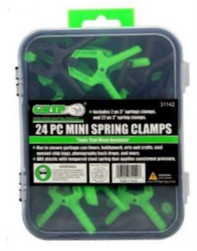 24PC ENSEMBLE DE PINCE A RESSORT MINI - Récréashop