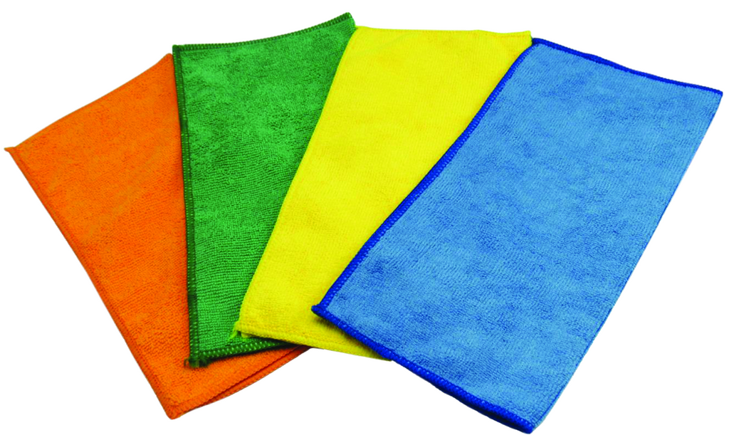 TISSUS DE NETTOYAGE EN MICROFIBRE 12"x12" (12) - Récréashop