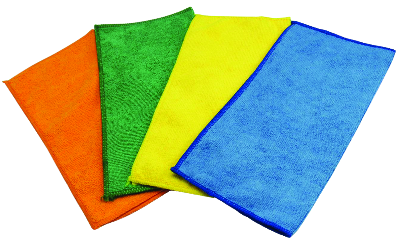 TISSUS DE NETTOYAGE EN MICROFIBRE 12"x12" (12) - Récréashop