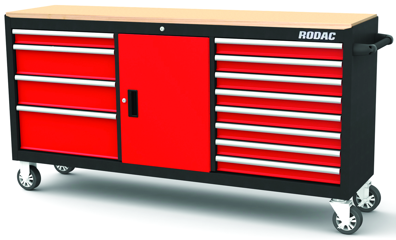CABINET 72" 12 TIRROIRS 1P.ROUL 24" PROF. - Récréashop