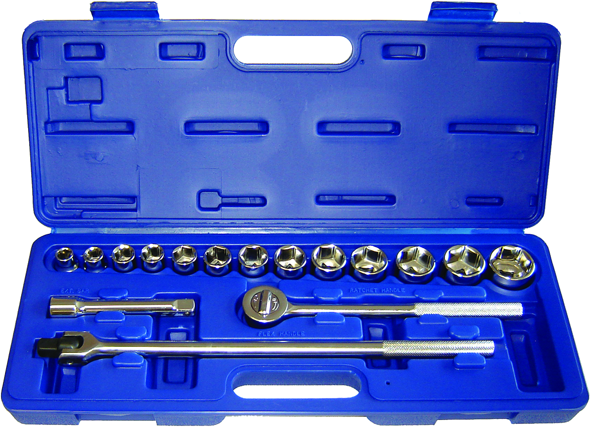 DOUIL.1/2DR SAE CHRO.17PCES - Récréashop
