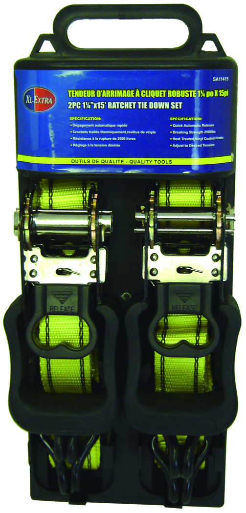 1-1/4 X 15' 2 RATCHET STRAPS - Récréashop
