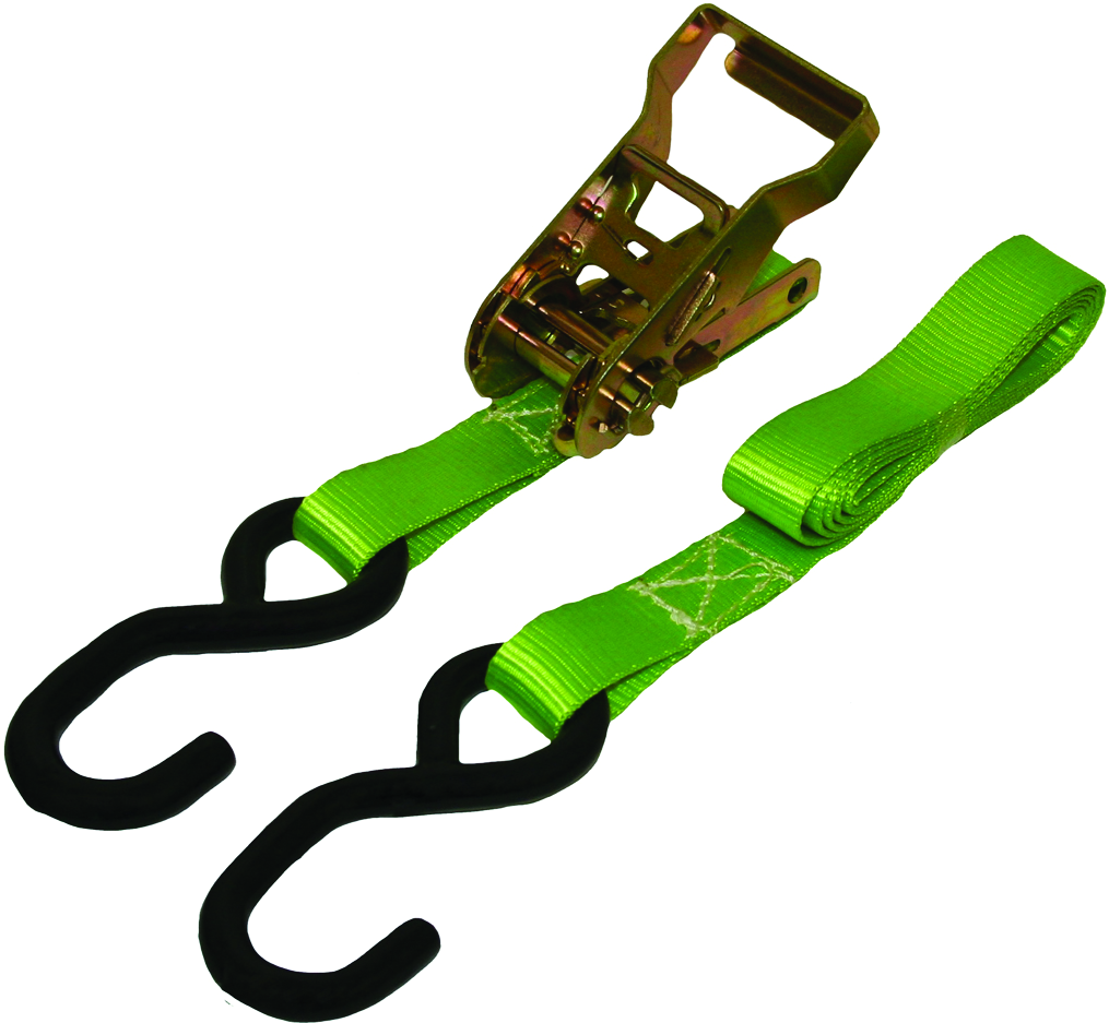2 RATCHET STRAPS 1" X 6' - Récréashop