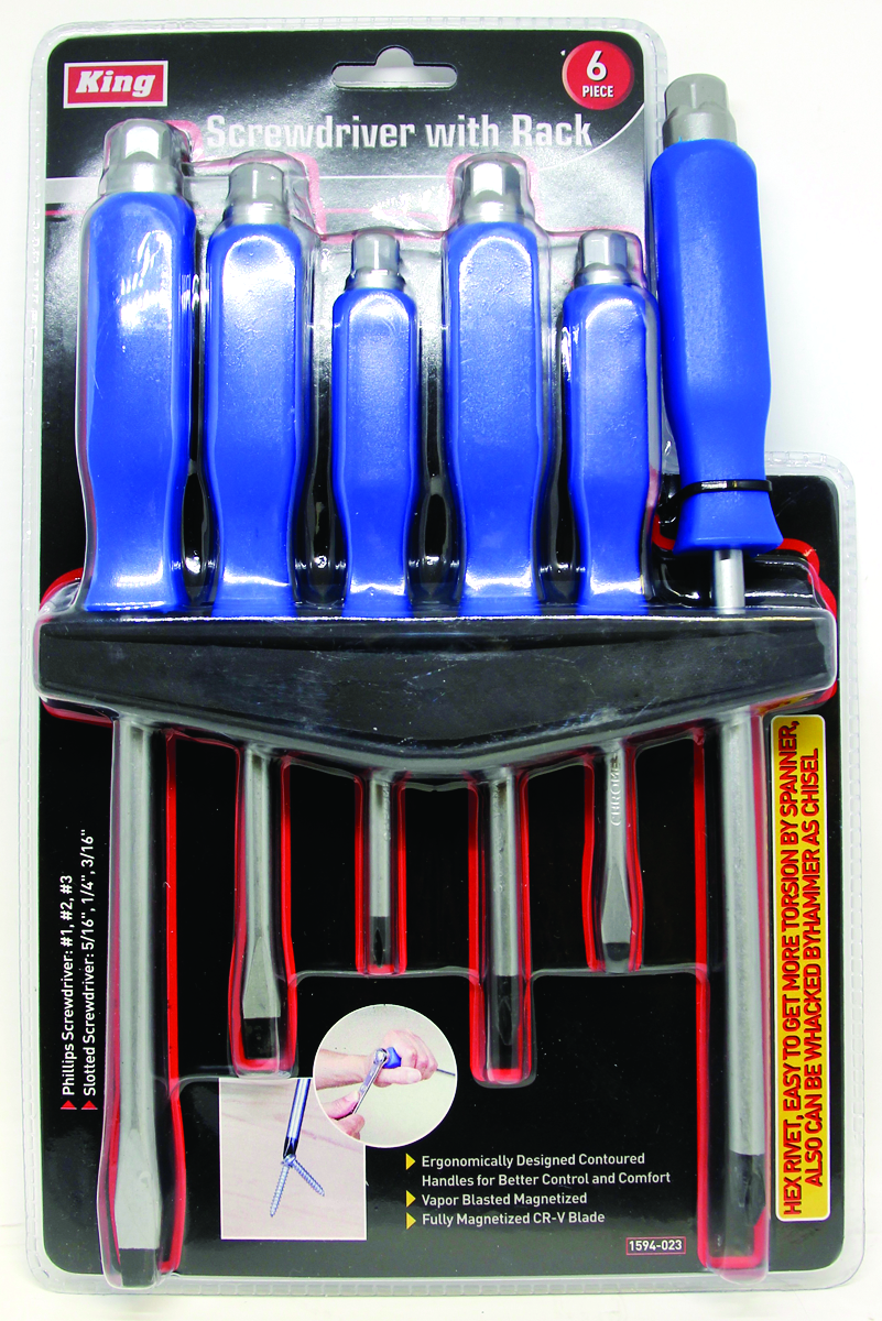 TOURNEVIS A TETE HEX. 6PCES US - Récréashop