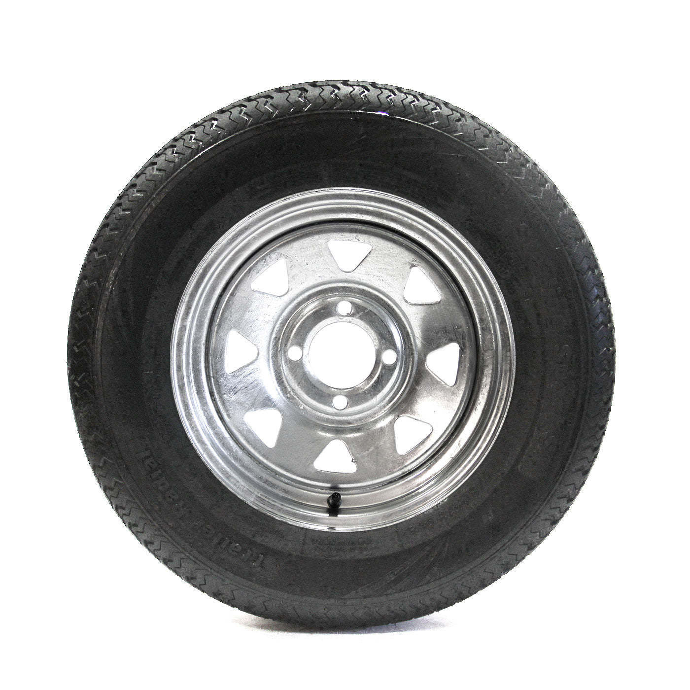 Pneu radial 175/80R13 6 plis LRC 1360 lbs Sterling et jante 13" 4 trous galvanisée - RecreaShop