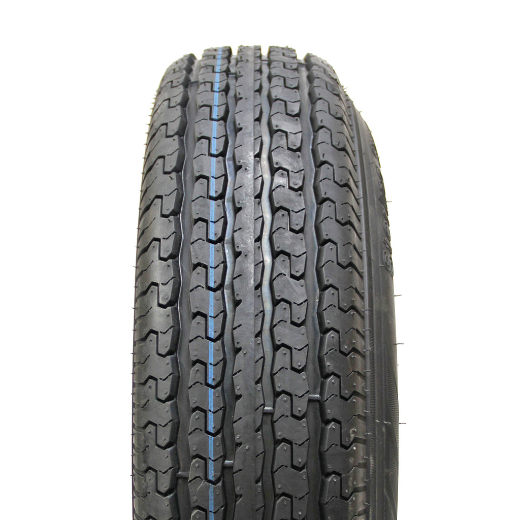 Pneu radial 175/80R13 6 plis LRC 1360 lbs Sterling et jante 13" 4 trous galvanisée - RecreaShop