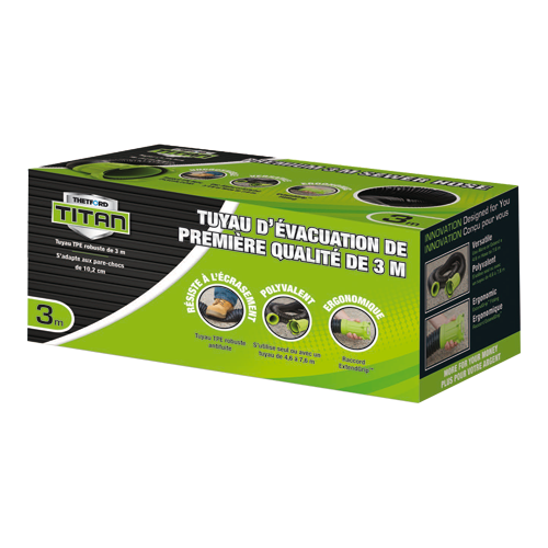 KIT BOYAU VIDANGE TITAN 10' - Récréashop