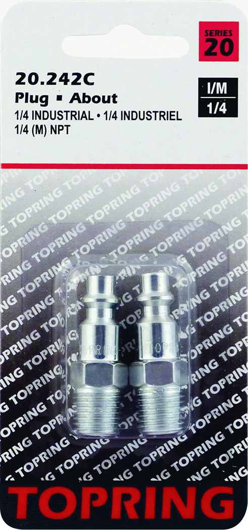 Embout (1/4 IND) 1/4(M)NPT 2pcs/c - Récréashop