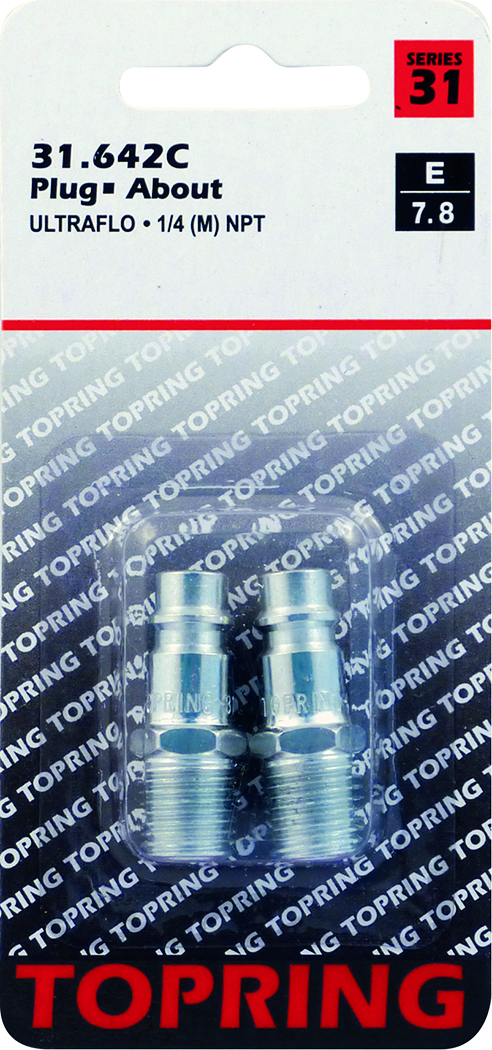 Embout (ULTRAFLO) 1/4(M)NPT 2pcs/c - Récréashop