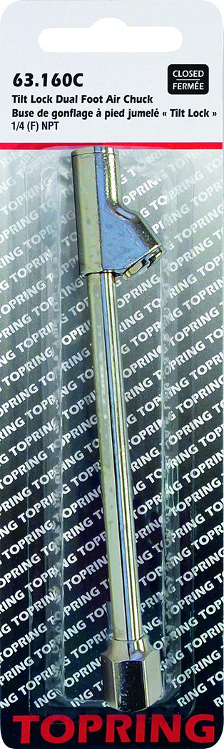 Buse de gonflage a pied jumele Tilt Lock 1/4(F)NPT fermee - Récréashop