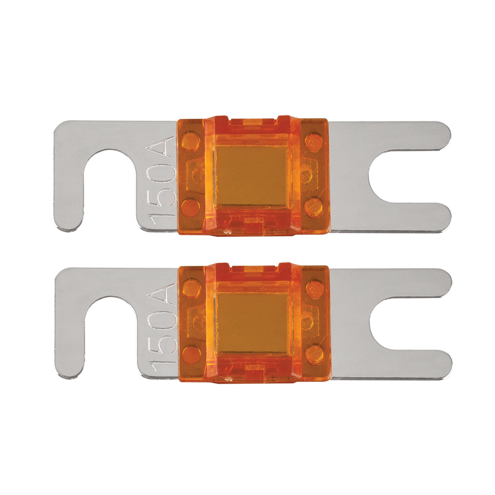 FUSIBLES MINI ANL 150 AMP SÉRIE v8 PLAQUÉ NICKEL- PAQUET DE 2 - Récréashop