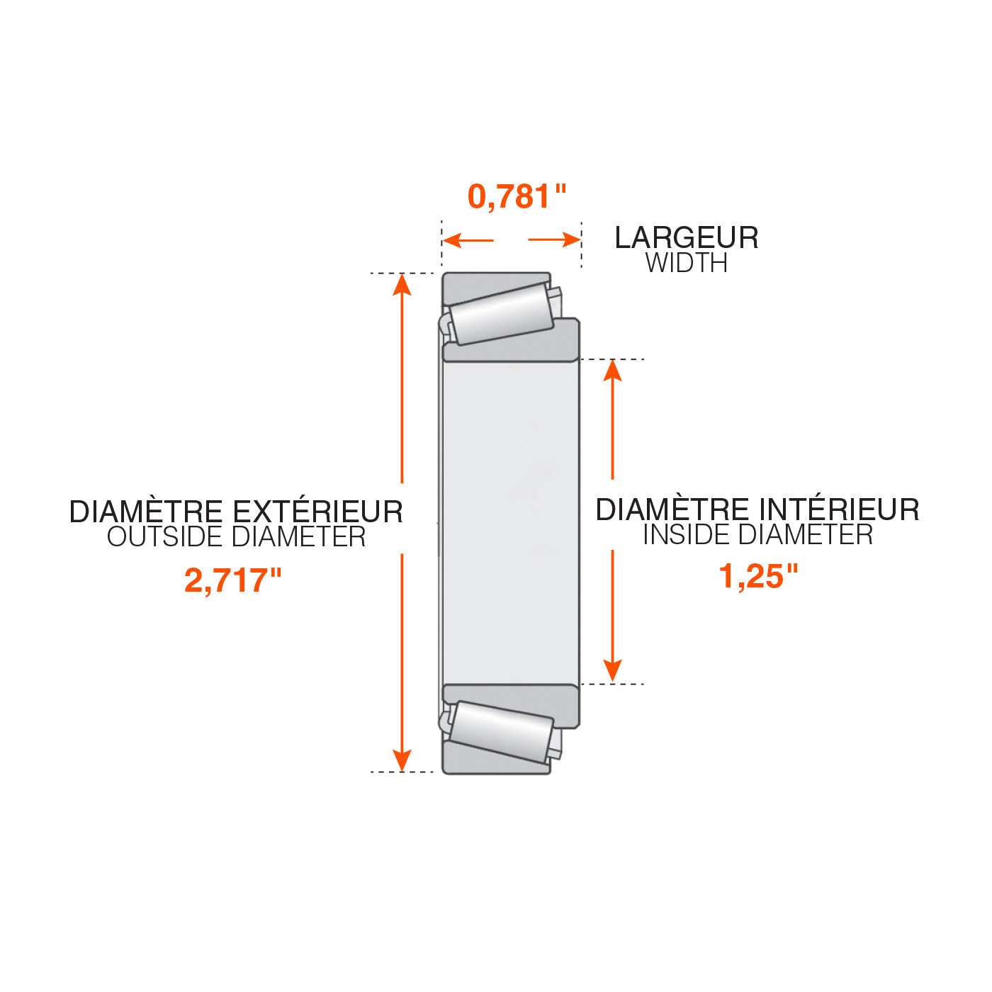 Roulement extérieur 5K-7K 8 trous - RecreaShop