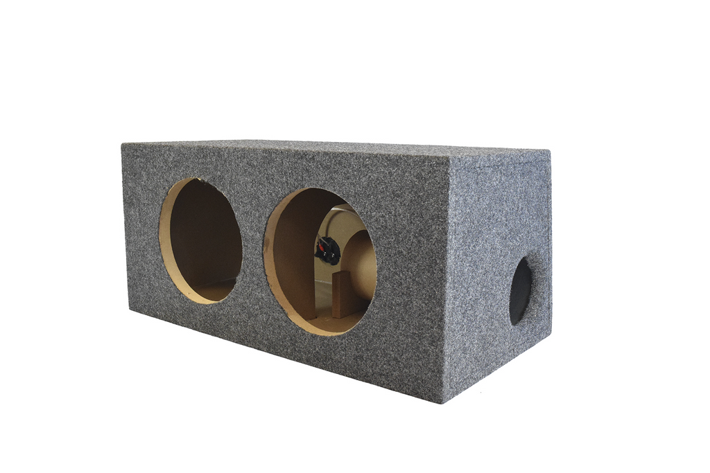 Boite caisson de basses  2 x 12" porté 3.5cf avec cable - Récréashop
