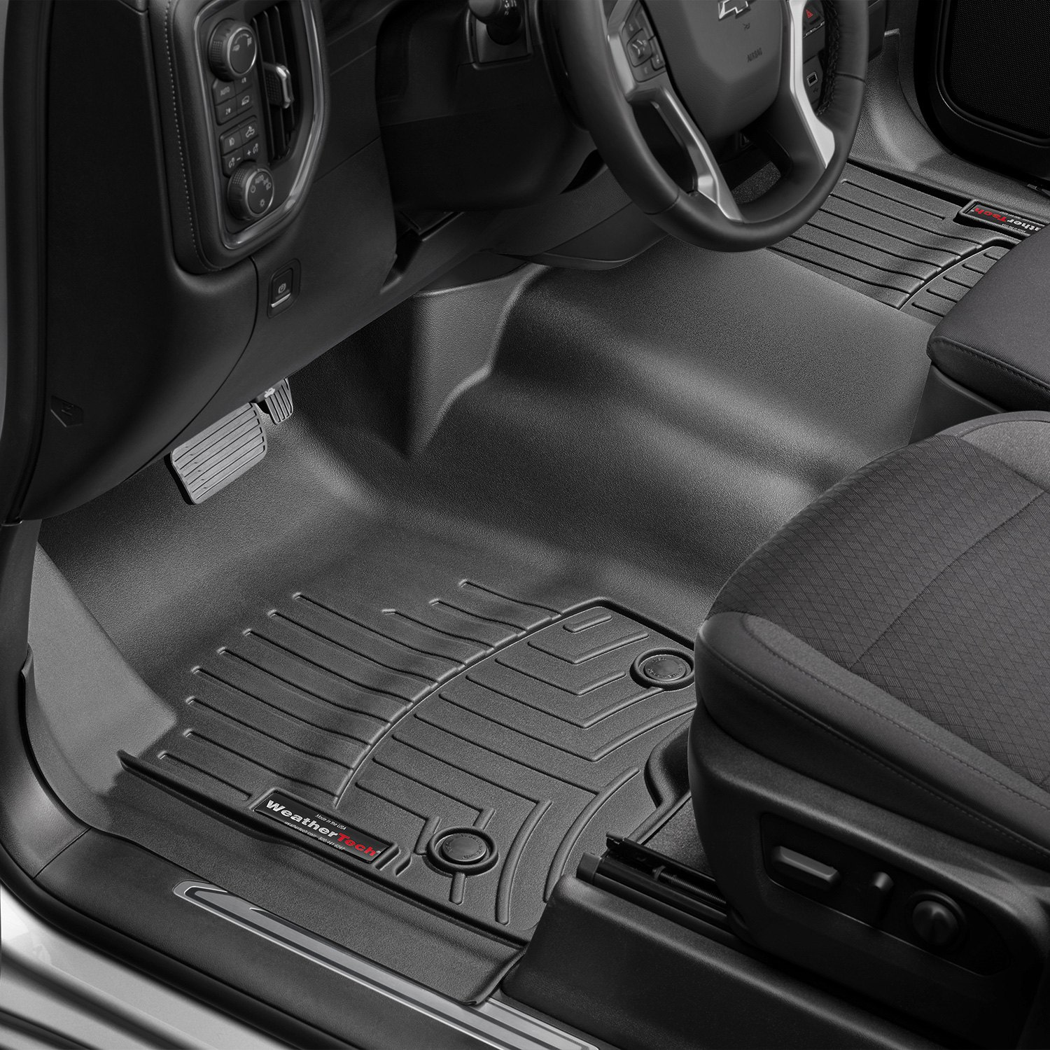 Tapis Avant Noir Chevrolet Silverado 1500 2019 - Récréashop
