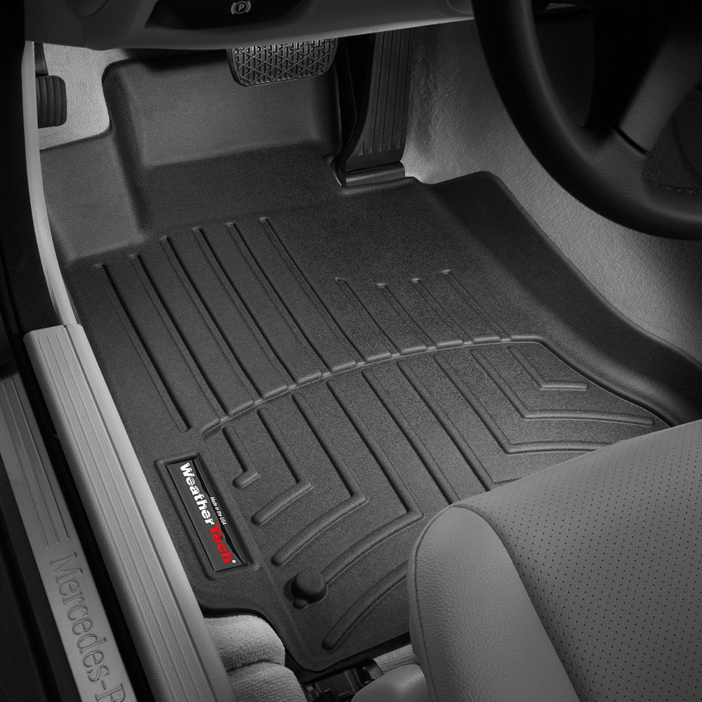 Tapis Avant Noir Merc.C-Class 08-14 - Récréashop