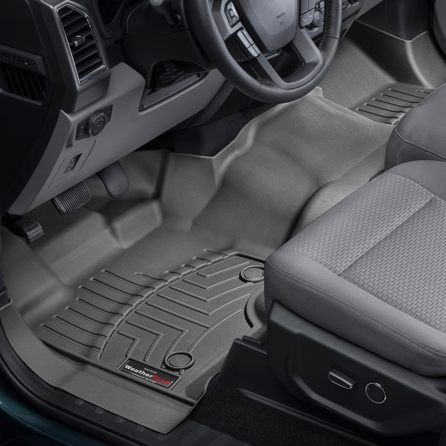 TAPIS AV. NOIR VINYLE FORD F150 15-19 - Récréashop