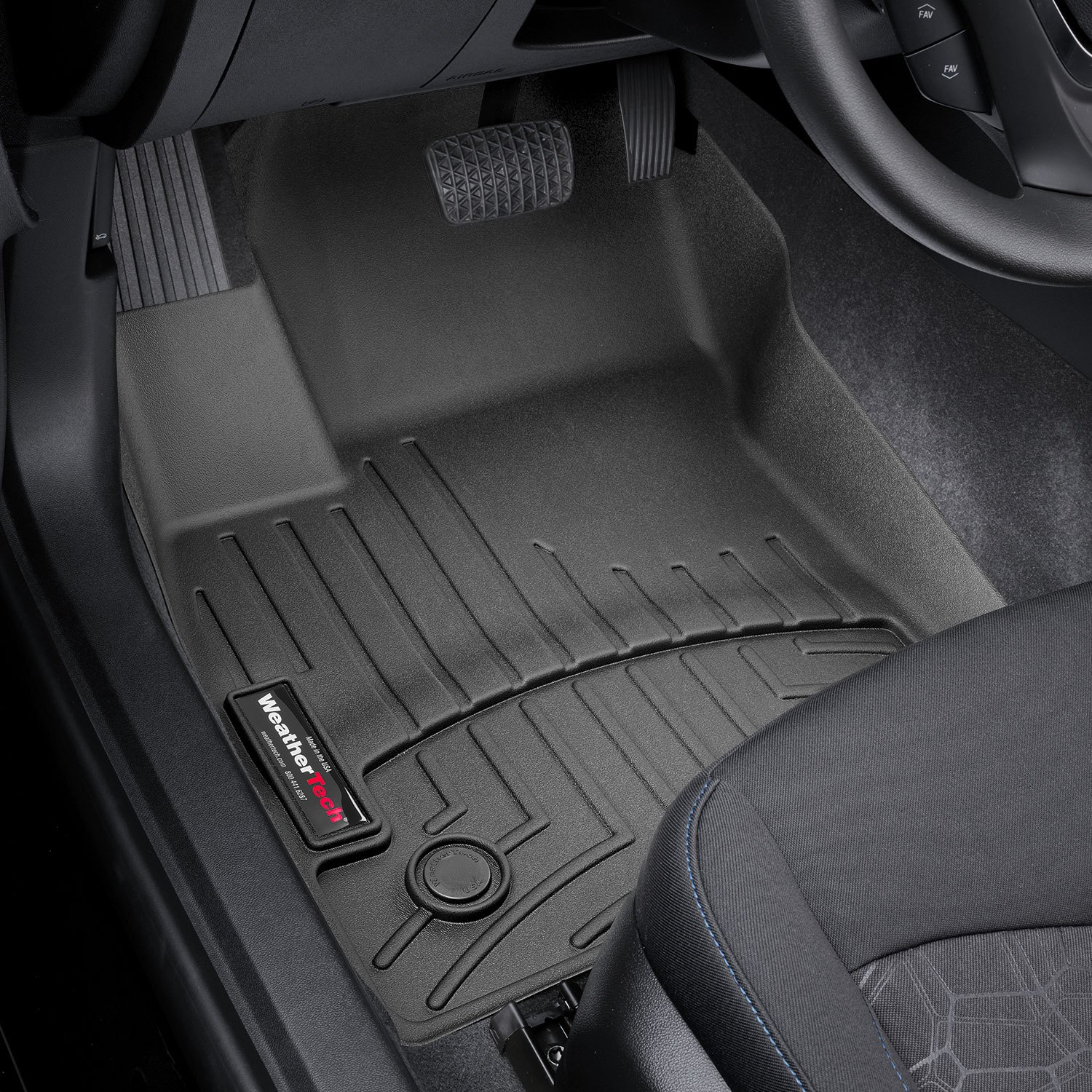 Tapis Avant Noir Chevrolet Volt 17-18 - Récréashop