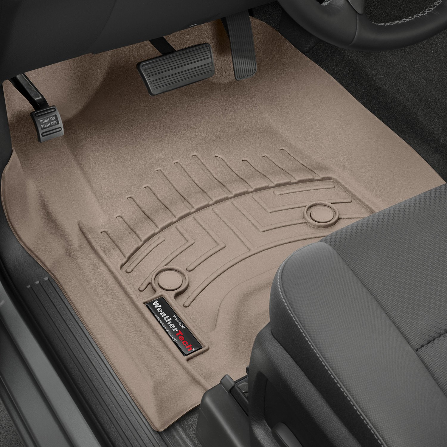 Tapis Avant Beige Gmc Sierra Crew Cab 14-19 - Récréashop
