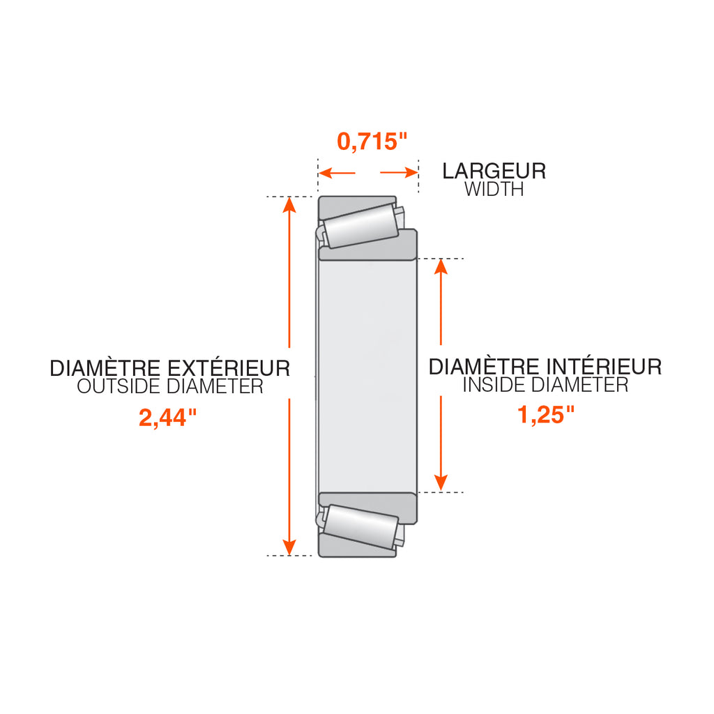 Roulement extérieur 5K-6K 6 trous - RecreaShop