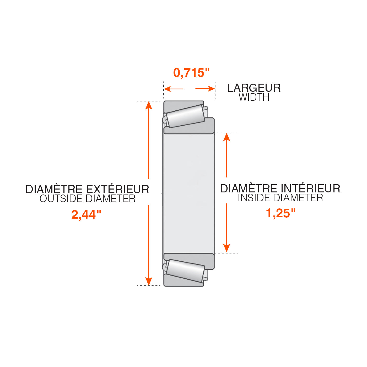 Roulement extérieur 5K-6K 6 trous - RecreaShop