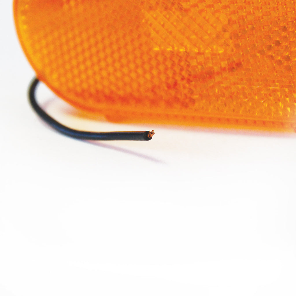 Lumière de gabarit inc. 4" x 2" ambre avec réflecteur - RecreaShop