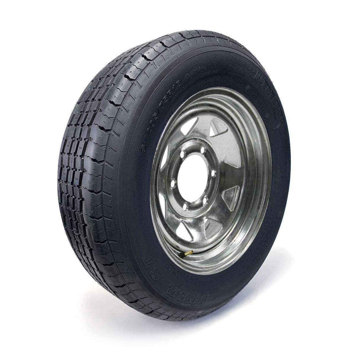 Pneu radial ST205/75R15 8 plis LRD 2150 lbs Westlake et jante 15" 6 trous galvanisée - RecreaShop