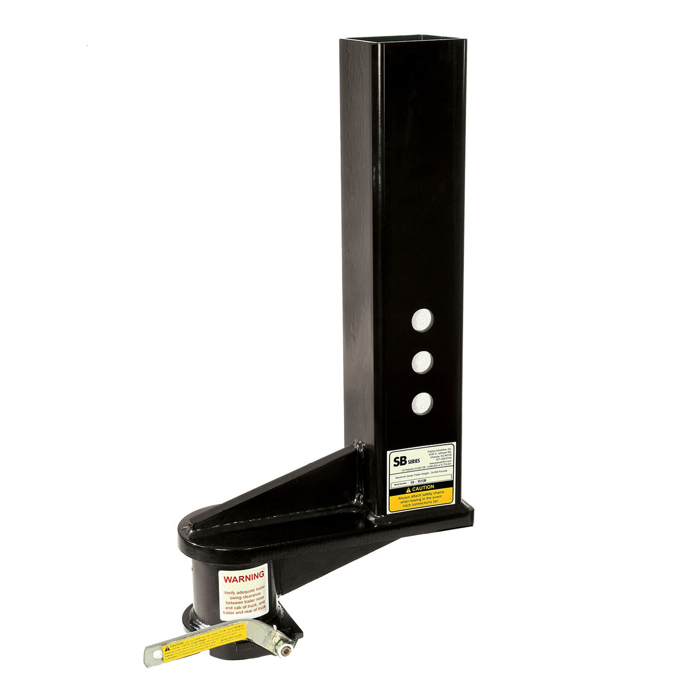 Coupleur Gooseneck 4 1/2" et offset 9" (tube carré) - RecreaShop