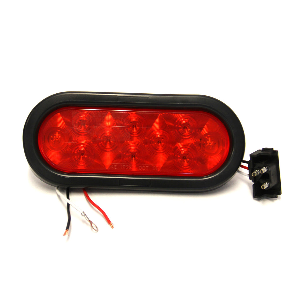 Lumière de position LED 6 1/2" x 2 1/4" rouge 10 diodes - RecreaShop