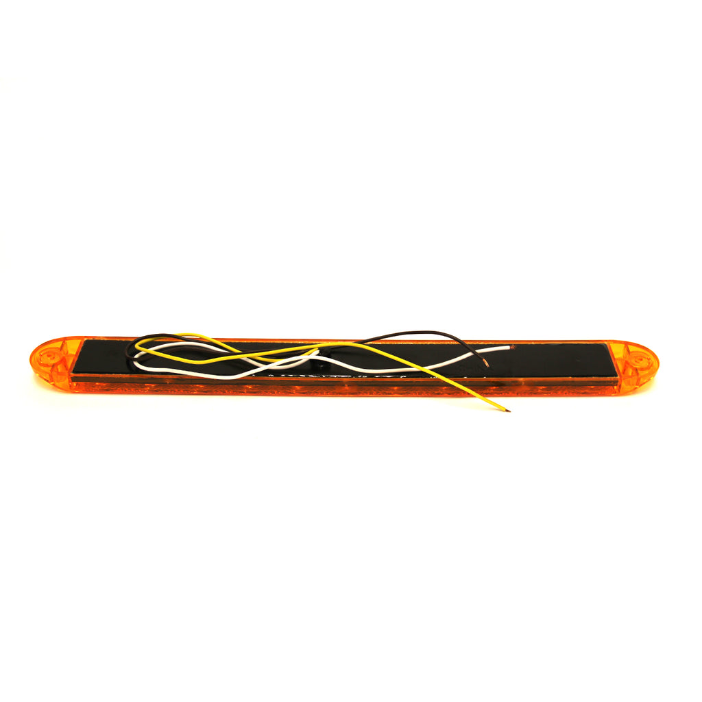 Barre de lumières LED 15 1/2" x 1 5/8" x 3/4" ambre 11 diodes - RecreaShop