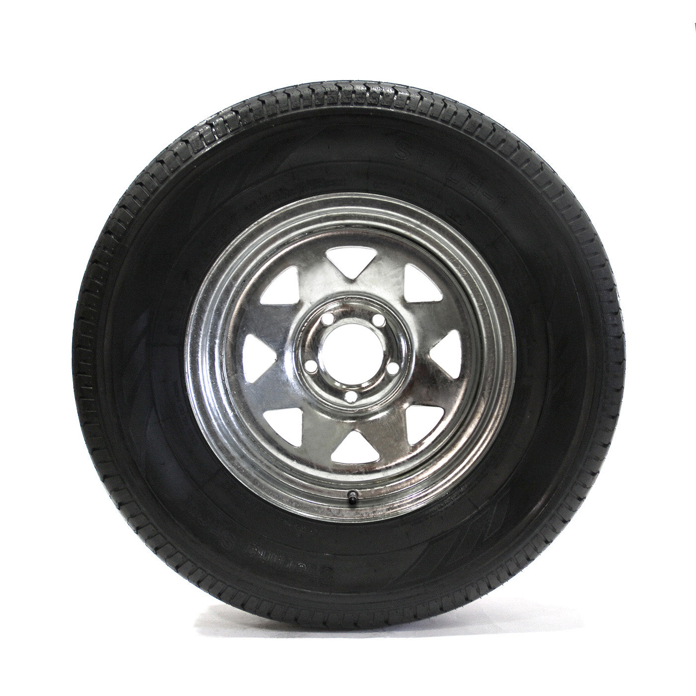 Pneu radial 225/75R15 6 plis LRC 2150 lbs Sterling et jante 15" 5 trous galvanisée - RecreaShop