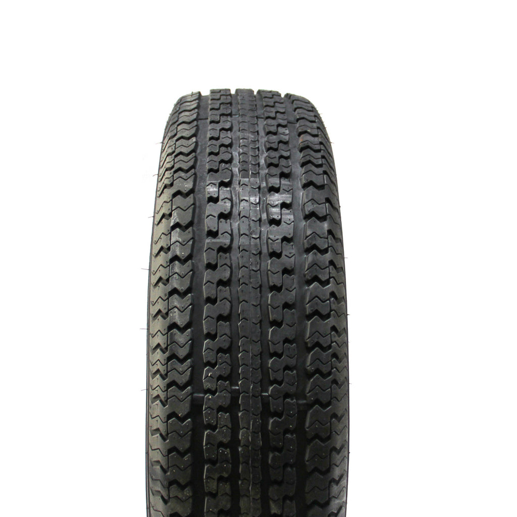 Pneu radial 225/75R15 6 plis LRC 2150 lbs Sterling et jante 15" 5 trous noire - RecreaShop