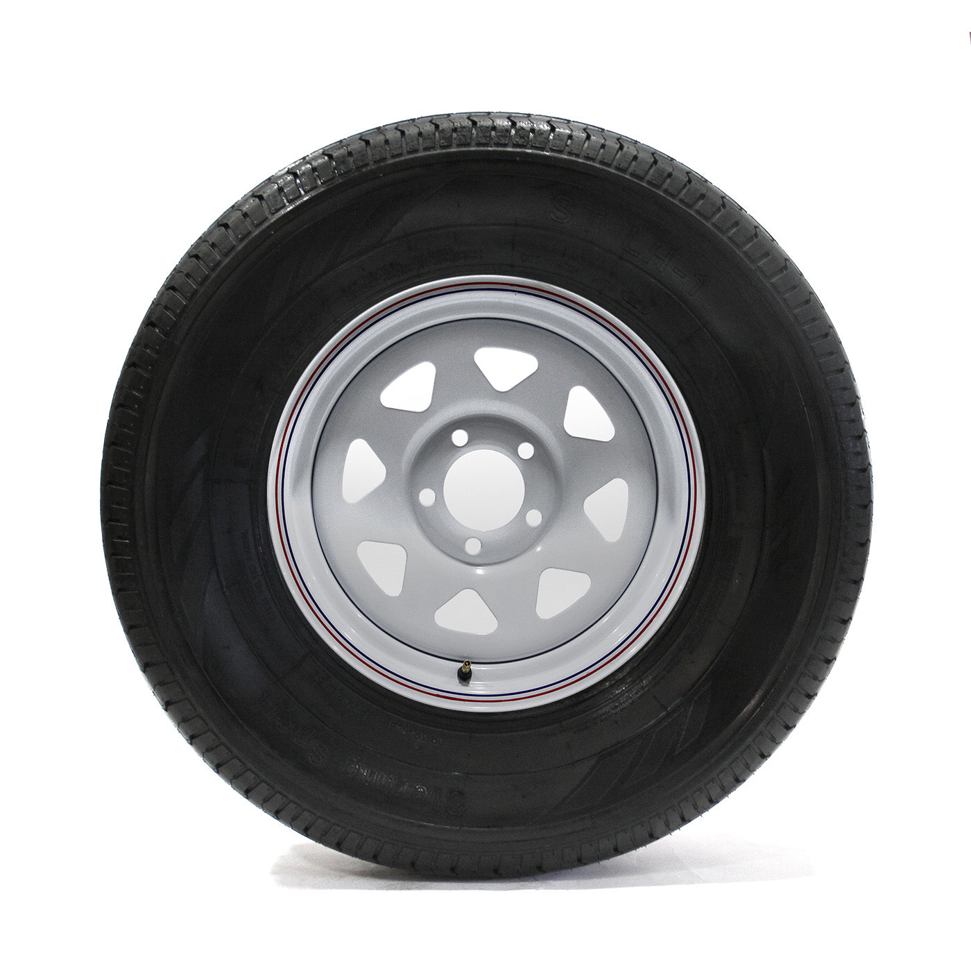 Pneu radial 225/75R15 6 plis LRC 2150 lbs Sterling et jante 15" 5 trous rally - RecreaShop