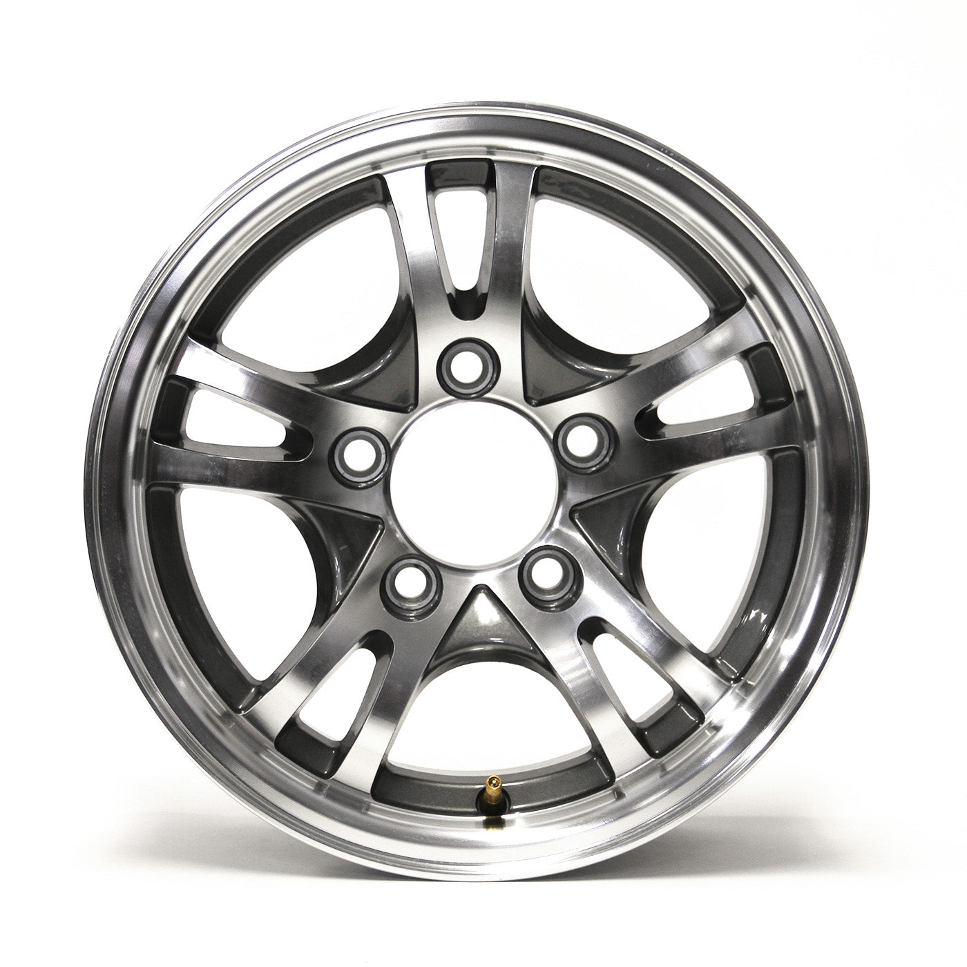 Jante 13" x 5" 5 trous 1600 lbs aluminium Jaguar et centre de roue - RecreaShop