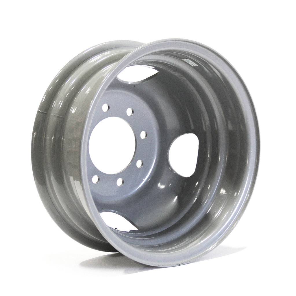 Jante 16" x 6" 8 trous 3500 lbs double grise - RecreaShop