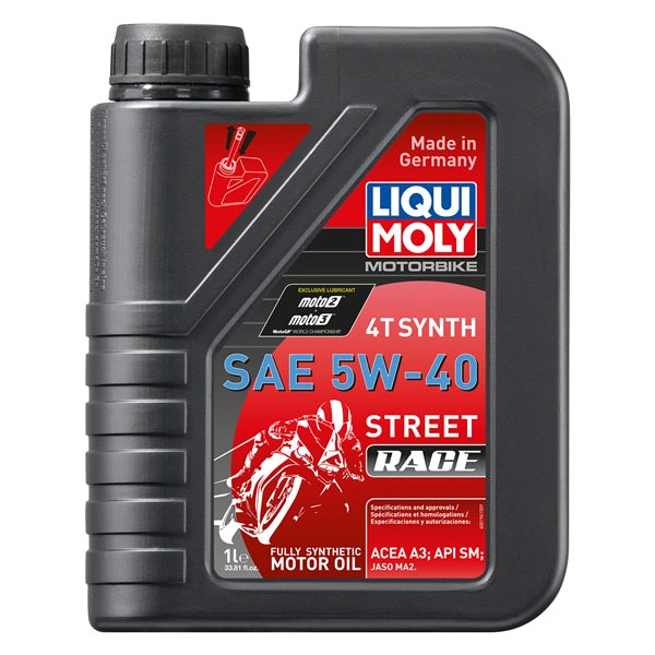 Liqui Moly Huile 4T Synthétique Street Race 5W40 - RecreaShop