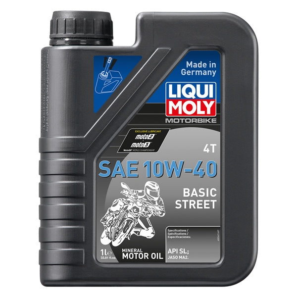 Liqui Moly Huile 4T Minéral Basic Street 10W40 - RecreaShop
