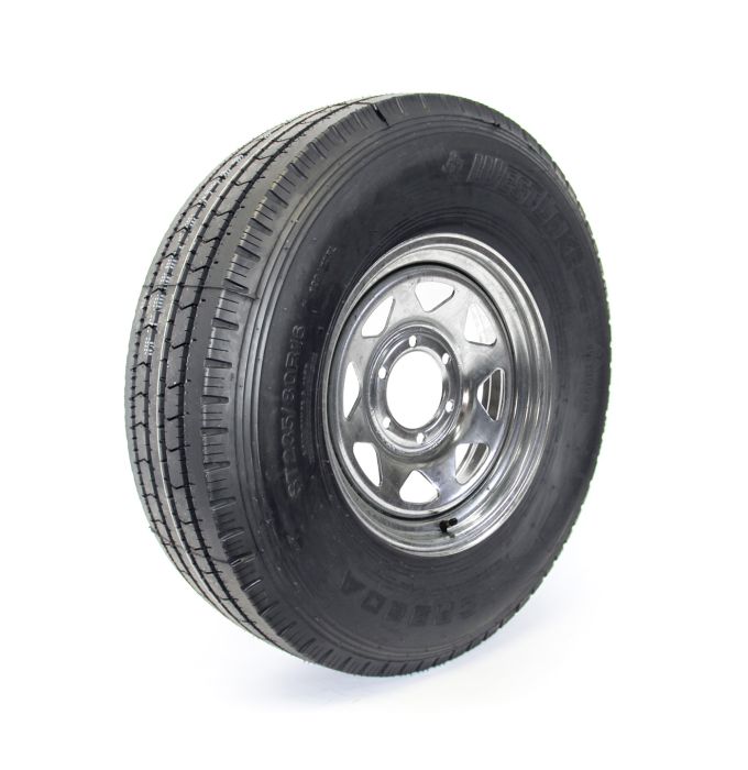 Pneu radial 235/80R16 14 plis LRG 4080 lbs Westlake et jante 16" 6 trous galvanisée - Récréashop