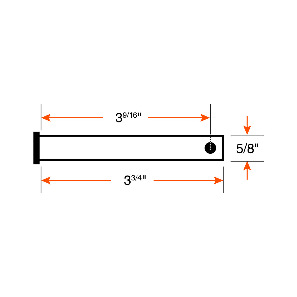 Goupille pour amortisseur avant 5/8" x 3 3/4" modèle 10A TITAN - RecreaShop